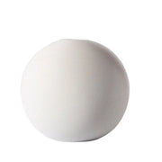 White ball ceramic flower vase
