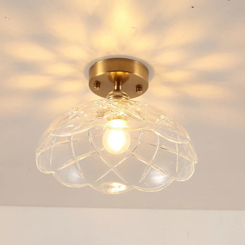 Retro LED Glass Ceiling Light