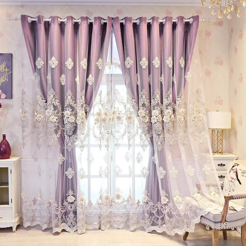 Luxury Villa Flower Curtain