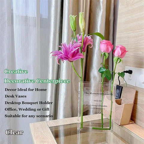 Acrylic Transparent flower Vase