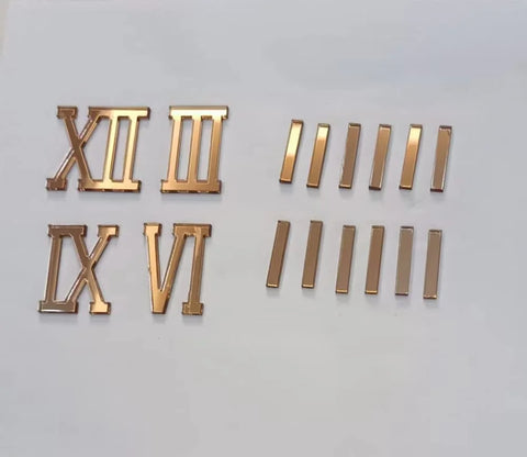 Acrylic Material Roman Numerals for Clock